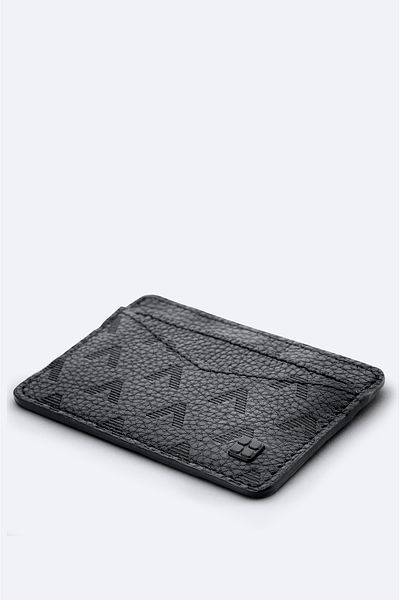Avva Black Leather Men's Business Card B 009553