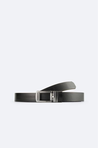 Avva Men's Black 100% Leather Belt A51Y9301