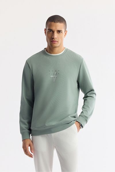 Avva Ανδρικό φούτερ Mint Green Bi Stretch A51y1235