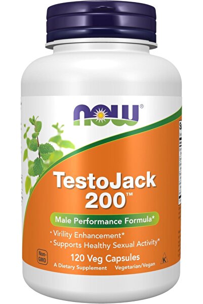 Now Foods TestoJack 200 Extra Strength 120 Veg Capsules
