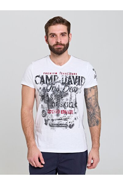 Camp David BİSİKLET YAKA T-SHİRT