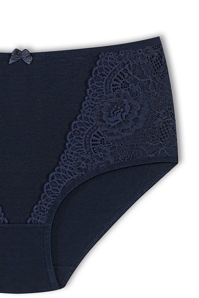 HNX Cotton Lace Detail High Waisted Panty