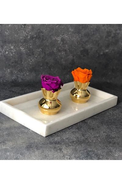 Onedekor Tray - White - Marble
