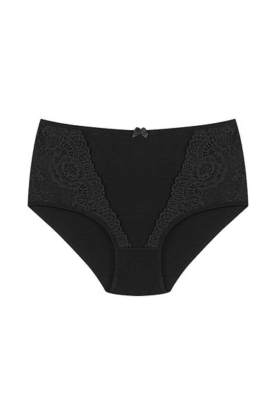 HNX Cotton Lace Detail High Waisted Panty
