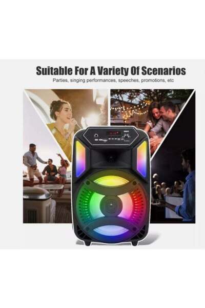 DLC مكبر صوت محمول مع ميكروفون وجهاز تحكم DLC-32419