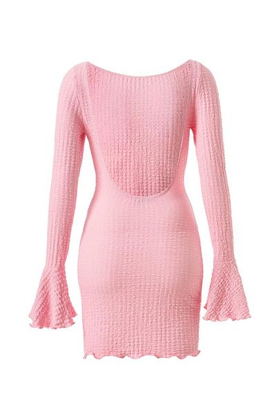 La Sarta Fleur Dress Backless Mini Dress