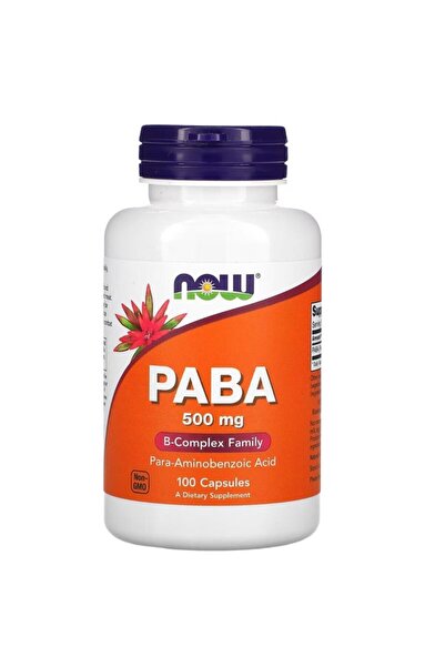 Now Foods Paba 500 Mg 100 Capsules
