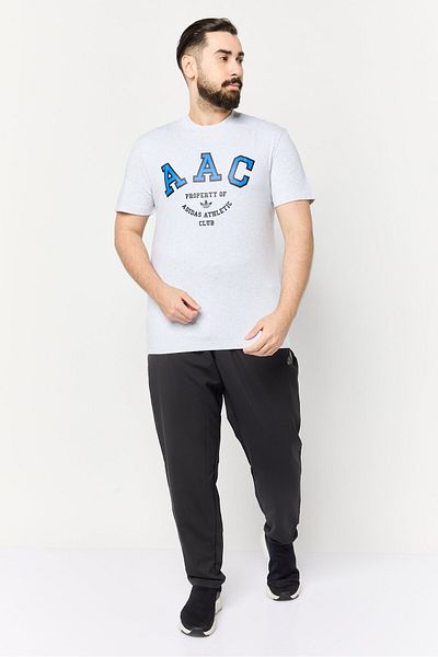 adidas Men Sportswear Fit Short Sleeve Outdoor T Shirt, Heather Grey