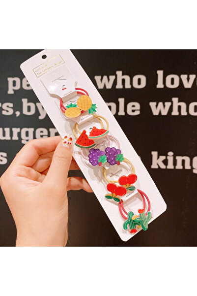 Superbaby Set de 10 elastice pentru par - Fructe