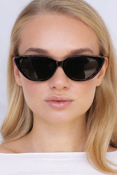 Bilge Karga Asude Leopard Green Sunglasses