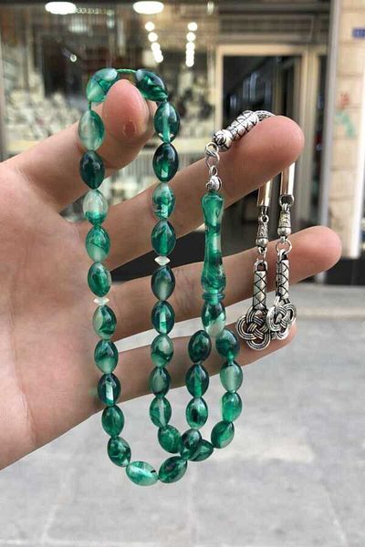 Midyat Gümüş Dünyası Men's Cat's Eye Rosary MGD20202032