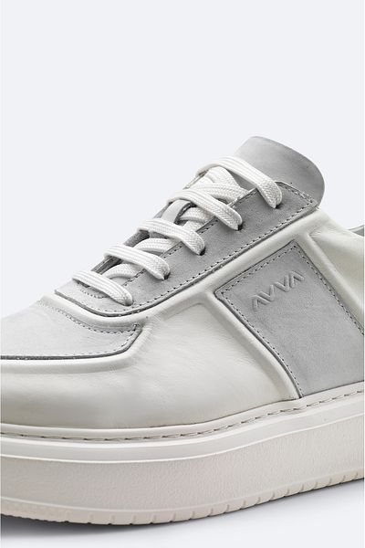 Avva Ανδρικά Λευκά 100% Δερμάτινα Παπούτσια Casual A51Y8004