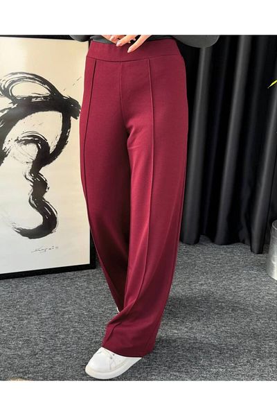 TEXTURA ✅   Women's Checked Pants - Elastic Waistband, Ideal for Everyday Use