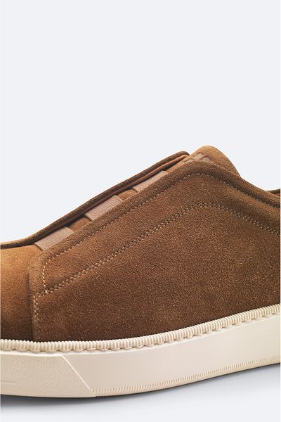 Avva Men's Brown Rubber Band Suede Casual Shoes A51Y8002