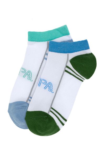 U.S. Polo Assn. Boy's 2-Piece Booties Socks 50311343 -Vr013
