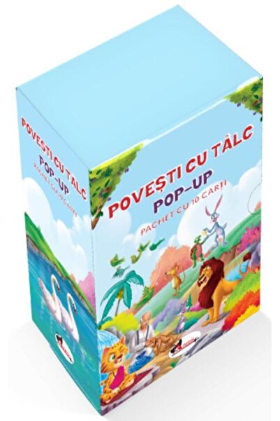 Editura Aramis Povesti cu talc POP-UP. Cutie cu 10 carti