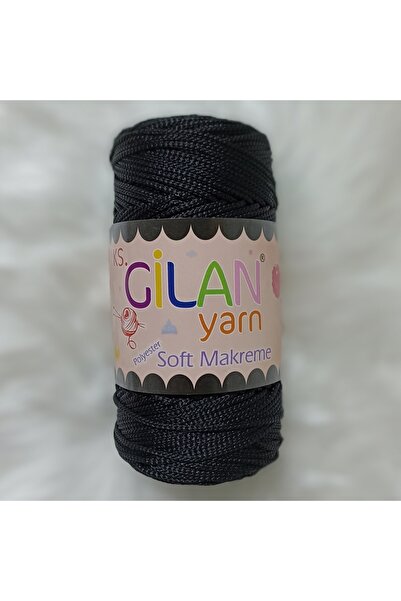 KS GİLAN Gilan Polyester Soft Makrome 250 gr 1217 Siyah
