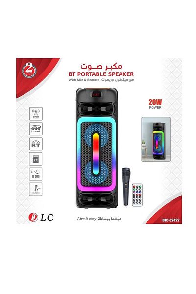 DLC Attractive Light-Up Speaker with Microphone and Remote
