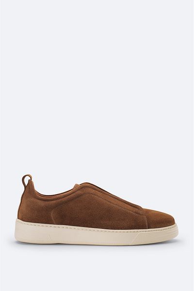 Avva Men's Brown Rubber Band Suede Casual Shoes A51Y8002