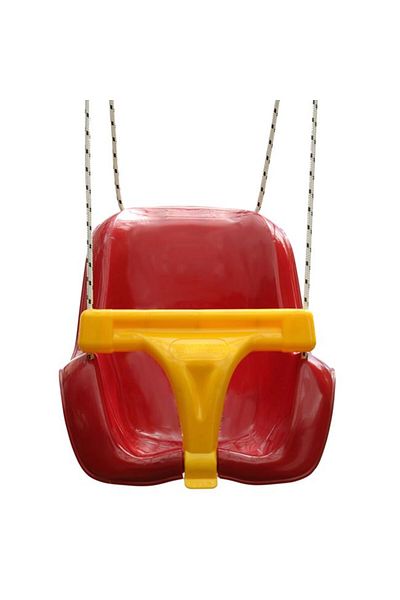 OEM Swing with hanging backrest for children, Red Yellow, minimum age 12 months