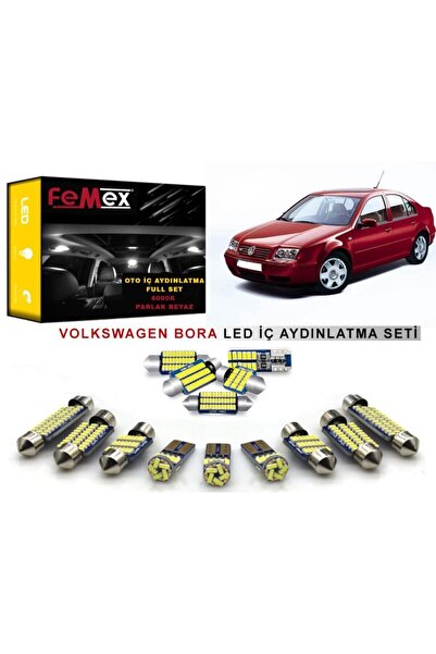 FEMEX Volkswagen Bora Araçlar Için Led Iç Aydınlatma Ampul Seti Parlak Beyaz