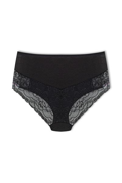 HNX Cotton Front and Back Lace Detail Panties