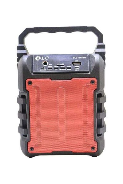 DLC Portable Bluetooth Speaker Black/Red