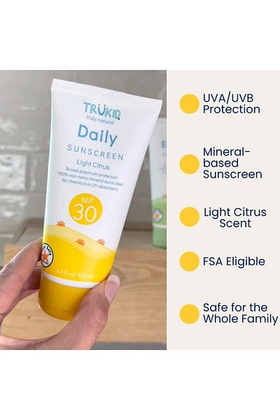 Coppertone 100 ml Natural Daily Sunscreen - Light Citrus 30 SPF Sunscreen