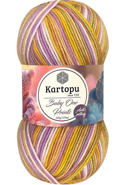 Kartopu Baby One Prints Μαροβλέντε Μη Φουντωτό Μωρό Μαλλί B59167