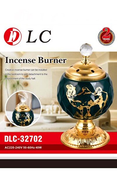 DLC مبخرة كهربائية كلاسيكية باللون الذهبي/الأسود