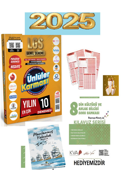 Ünlüler Karması 2025 Lgs 8. Sınıf Genel Deneme 10 Yayın 10 Deneme