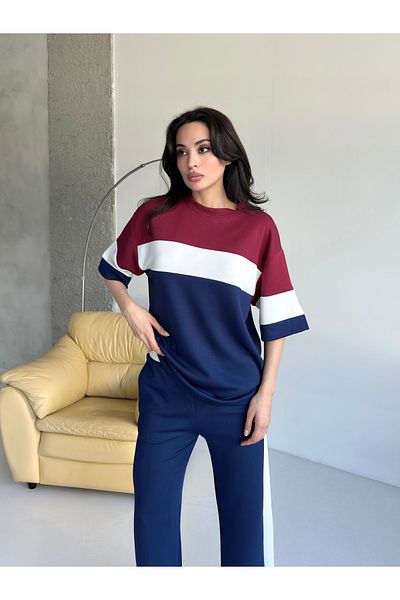 badibadii 3 Color Block Bottom Top Set