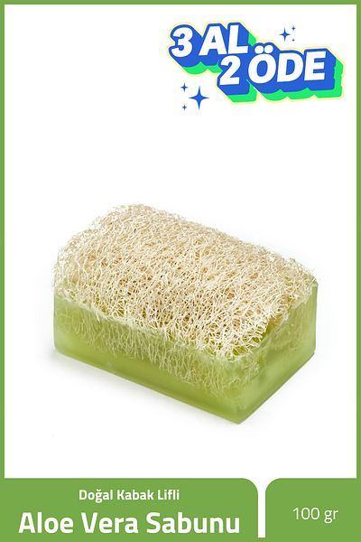 The Touch By Seda Altın Natural Pumpkin Fiber Aloe Vera Soap