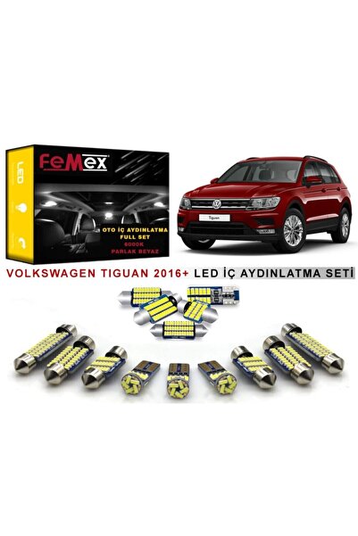 FEMEX Volkswagen Tiguan 2016+ Led Iç Aydınlatma Ampul Seti Parlak Beyaz