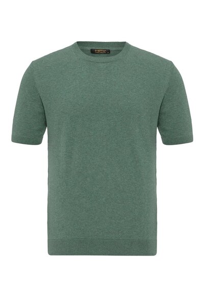 MFY Fashion Knitwear Crew Neck Tshirt 100% Cotton Green