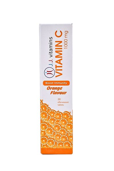 J J VITAMIN J.J Vitamins Vitamin-C 1000Mg Effervescent Tablets