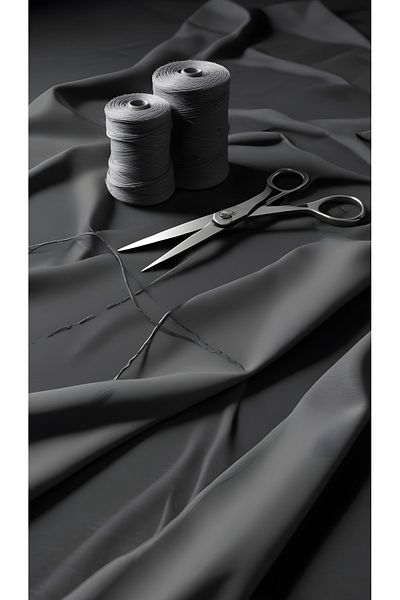 Yuka Blackout Lightproof Background Curtain Anthracite Color Single Wing Plain 100% Blackout Sunshade Plain240 X 260