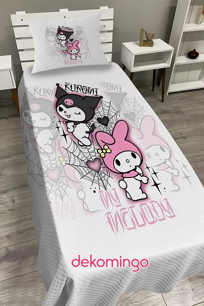 dekomingo Kuromi̇ Network My Melody Baby and Children's Room Pi̇ke Set