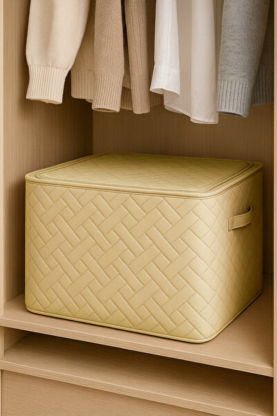 SER&YAT Πτυσσόμενη θήκη αποθήκευσης ρούχων με Maxi φερμουάρ │ Κουτί αποθήκευσης με φερμουάρ & τσάντα 40x50x30 cm