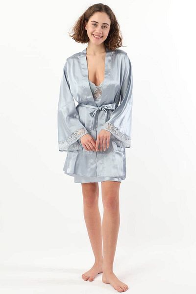 Pierre Cardin Set cămașă de noapte din satin pentru femei