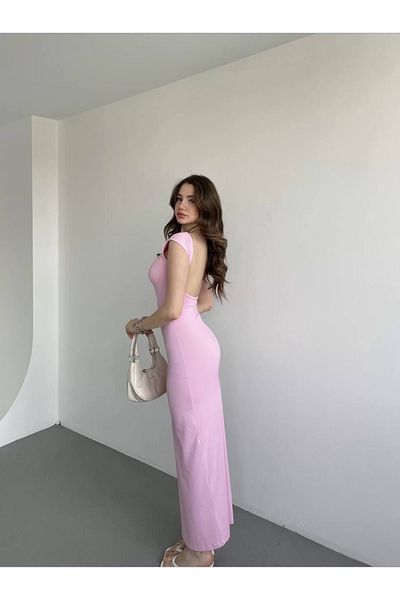 ELBEY Rochie lungă decoltată la spate