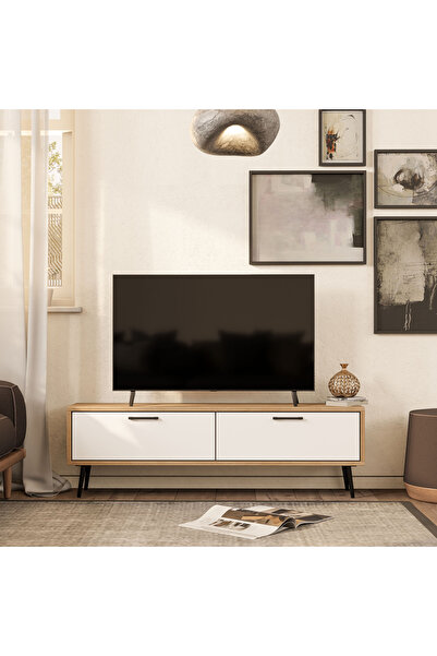 Mezza 4064 Bold 138 Cm Tv Ünitesi Sepet-Beyaz