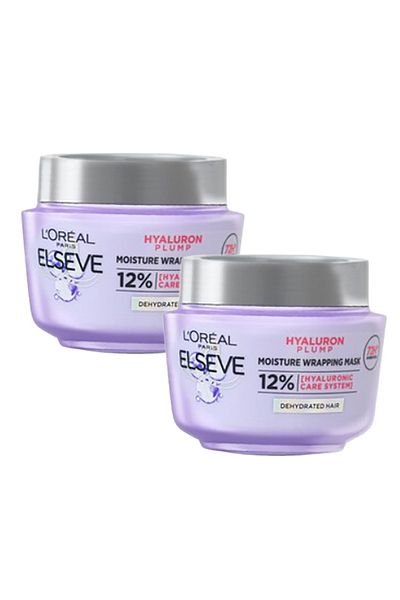 L'Oreal Paris L'Oréal Elseve Mask Hyaluron Plump Intens Hidratant, 300 ml x 2 buc.
