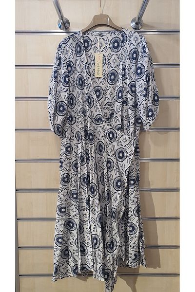 Park Moda Rochie din bumbac model dublu piept cu model