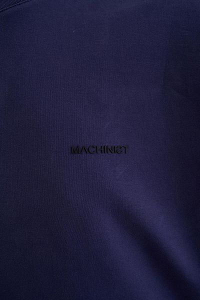 Machinist Tricou pentru bărbați, solid, de bază, din bumbac, oversize, albastru bleumarin