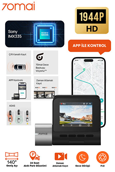 70MAİ 70mai A500s Pro Plus Dahili Gps Araç Kamerası