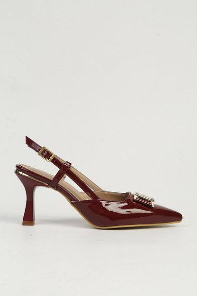 Pierre Cardin Burgundy Women's Heeled Shoes Pc-54707