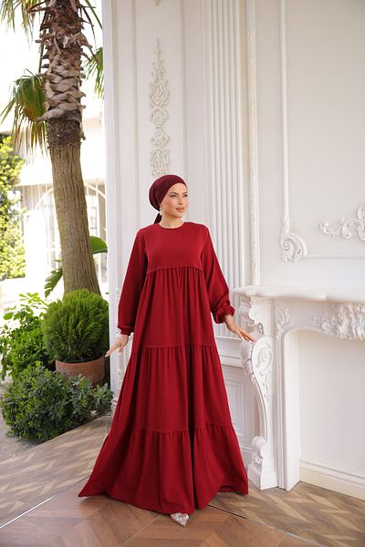 Zaure Women's Hijab Layered Dress