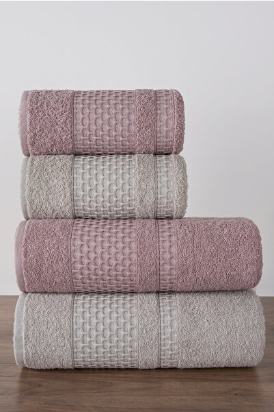 Miss Paris Home Méhsejt 4 részes fürdőlepedő szett Török fürdőszett 100% pamut