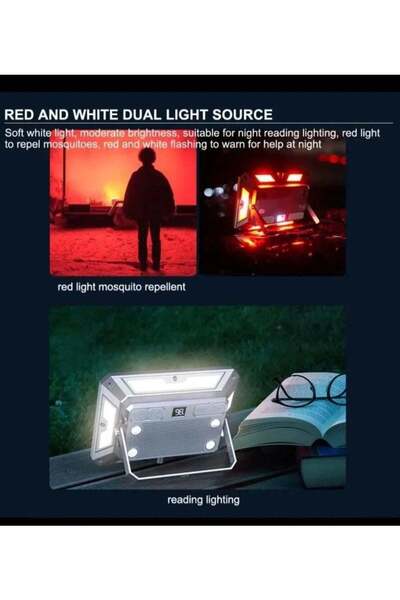 DLC 32859 مصباح يدوي للسفر قابل لإعادة الشحن عبر USB